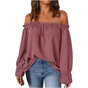 Summer Tops For Women Uk 0418a121 FunAloe Womens Going Out Tops, Off Shoulder Off Shoulder Tops, Bandeau Top in Black, Ruffle Blouse Women, Women Ruffle Short Sleeve Top Hollow, Womens Cold Shoulder T Shirts