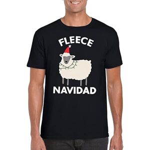 Fleece Navidad Christmas T-Shirt, Funny Christmas Ugly Christmas Adult Kids Men Women Gift Tee Top Navy 7 Years