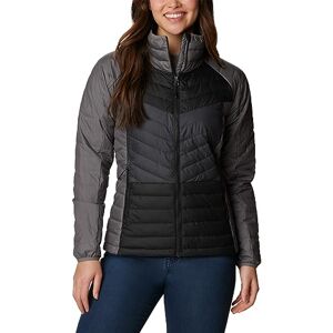 Columbia Women's Powder Lite II Full Zip Puffer Jacket, City Grey, Black, Shark, XS