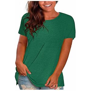 Chdirnely T Shirts for Women UK Clearance Fashion Short Sleeve Tshirts Crew Neck Casual Loose Basic Summer Tops 2024 Ladies Plain T-Shirt Baggy Blouses Oversized Tunic Tee