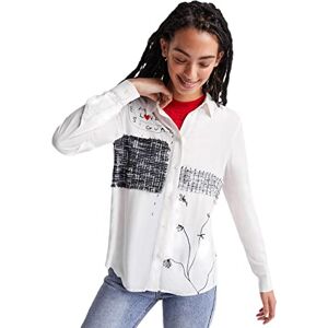 Desigual Women's CAM_Chicago Shirt, White, L