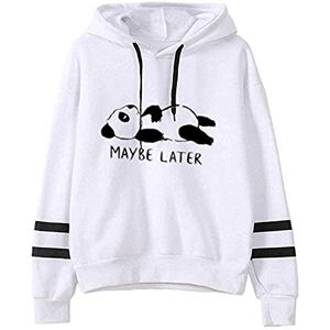 Hoodies For Women Uk Deals Of The Day Clearance Sales Womens Hoodies Casual Panda Print Long Sleeve Pullover Hoodie Parallel Bar Sweatshirt Drop Shoulder Lightweight Long Sleeve Shirts Baggy Pullover Sweater Tops Casual Jumper Tops fit Teenage Girl