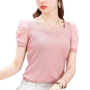 TGGOHIGH Shirt Women Blouse Sleeves Breathable Women Top Young Lady Summer T-Shirt For Daily Life-P-1-L