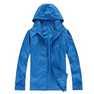 Light Rain Coats For Women Plus Size Womens Sport Jacket Womens Outdoor Jackets Full Zip-Blue Womens Hiking Jackets Solid Womens Raincoats Waterproof With Hood Packaway Waterproof Jacket Rain Jacket