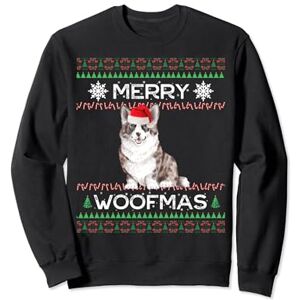 Cardigan Welsh Corgi Christmas Cardi Dog Woofmas Cardigan Corgi Christmas Sweatshirt