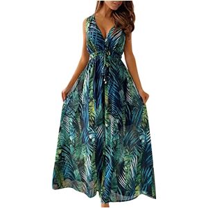 Plus Size Tops 0725c962 FunAloe 70S Outfits for Women Tie Front Dress Womens Sun Dresses Summer Casual Boho Dresses for Women Long Dresses for Women Summer Long Maxi Dresses for Women Sleeveless V Neck Sundresses