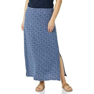 Amazon Essentials Women's Lightweight Knit Maxi Skirt, Navy Dots, XS