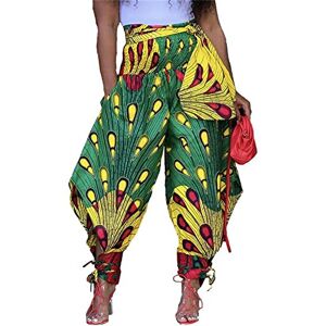 Women's African Trousers Women's Ankara Printed Loose Harem Pants African Casual Long Pants