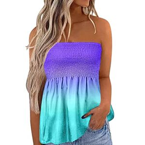 Summer Tops For Women Uk 0401b1690 Strapless Tops for Women Summer Loose Tank Tops Tube Top Bandeau Tops Women Green Shirt Women Shirts UK Vest Tops Women Long Top Casual Sleeveless Tee Tops Shirt Top Crewneck Top Mint Going Out