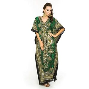 Esd Looking Glam New Ladies Oversized Maxi Kimono Kaftan Tunic Kaftan Lounge Dress,44120,Green-17007