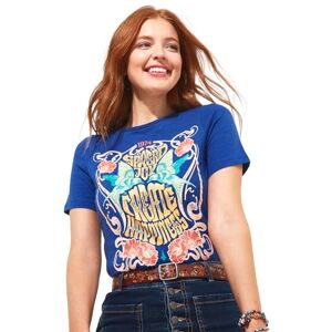 Joe Browns Women's Spread Joy' Slogan Crew Neck Graphic T-Shirt, Blue, 10 (S)