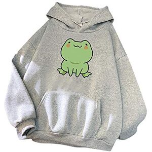 Christmas Sale 231019cyabb339 FunAloe Hoodies For Women Uk Cute Frog Cartoon Print Sweatshirt For Ladies Kawaii Teenage Girl Hoodie Pullover Plain Oversize Jumper For Women Comfy Casual Clothes