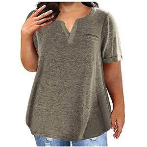 PRiME NQyIOS Tunic Tops for Women UK, Women Casual V Neck Pleated Tunic Tops Shirts Blouse