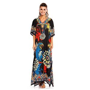 Esd Looking Glam New Ladies Oversized Maxi Kimono Kaftan Tunic Kaftan Dress Free Size Teal