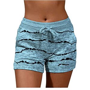 Generic Gym Shorts Women'S Without Scrunch – Women'S Shorts Underwear Short Fabric Trousers Summer Shorts High Waist Sports Pattern Hot Pants Short Summer Trousers Casual Pyjama Shorts Elastic Short Trousers