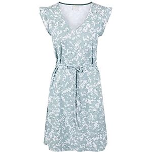 Trespass Womens Dress Holly, Dusty Teal Ditsy Print, 16