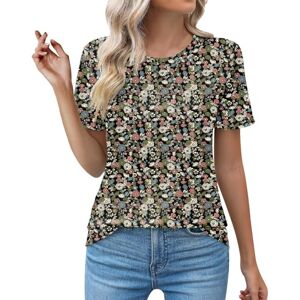 Loose T Shirt Women Deals Today's Deals Red Short Sleeve Shirt White Cami Tops for Women UK Ladies Black Shirt Size 22 Dressy Chiffon Blouses Dark Green Blouse Women Hanky Hem Tops for Women Warehouse Deals Clearance