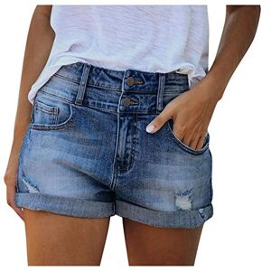 Janly Clearance Sale Womens Legging, Women Trendy Hole Curling Stretch High Waist Denim Shorts Women Hot Pants for Summer Holiday
