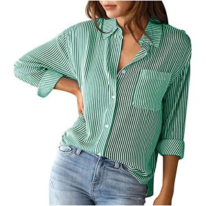 Womens Tops Long Sleeves TURWXGSO Women's Shirts Relaxed Fit Long Sleeve Lapel Neck Shirts Formal Business Tops for Work Chunky Corduroy Button Down Cardigan Solid Color Causual Tops with Pocket