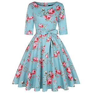 MINTLIMIT Prom Dresses Women Cocktail Dresses 50'S Style Elegant Party 1950s Vintage Mint Green Floral L