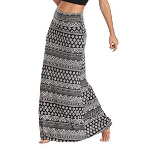 Women's Bohemian Style Print Long Maxi Skirt (S, 1)
