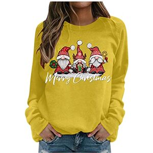 JISUXIAB Christmas Print Jumpers Sweatshirts for Women Ladies UK Dress Oversized Autumn Winter Long Sleeve Crewneck Plus Size Hoodies Tops Casual Loose Pullover