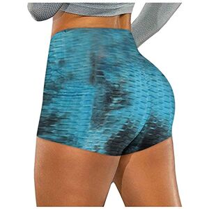 Janly Clearance Sale Womens Legging, Women Wrinkled Tie-dye Pockets Stretch Running Fitness Yoga Pants Biker Shorts for Summer Holiday