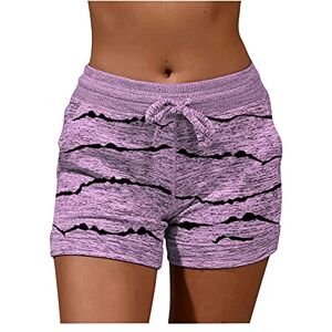 Generic Gym Shorts Women'S Without Scrunch – Women'S Shorts Underwear Short Fabric Trousers Summer Shorts High Waist Sports Pattern Hot Pants Short Summer Trousers Casual Pyjama Shorts Elastic Short Trousers