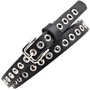 Generic Goth Belt Fashionable Aesthetic Belt Skirt Belt Alloy Buckle for Ladies Trouser Dresses Casual Formal