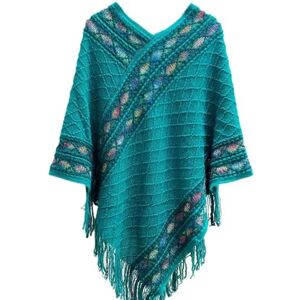 Wsrrdrecvhi Women's Retro Pullover Tassel Shawl Retro Ethnic Style Tassel Coat Wear Cape Knitted Cape Tou Yunnan Pullover F9W5 Outwear Shawl