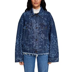 ESPRIT Women's 092cc1g319 Jacket, 901/Blue Dark Wash, 18