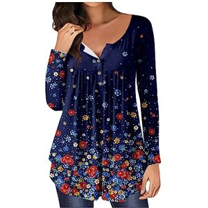 Tops for Women UK,Top Long Sleeve Tops Women Gym Tops for Women UK Tunic Tops for Women UK Black Tops for Women UK Womens Summer Tops One Shoulder Top Woman Tops Ladies T(Dark Blue,L)