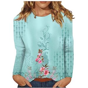 Ladies Blouses,Turtle Neck Tops for Women Ladies Blouses Tops for Women UK Plus Size Cowl Neck Tops for Women Long Sleeve Sports Tops for Women Black Lace Tops for Women (Sky Blue,L)