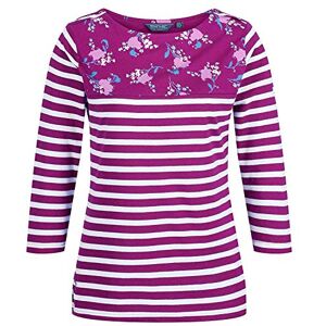 Regatta Regvv Women Pandara Coolweave Cotton Jersey Top - Beaujolais Floral, 8