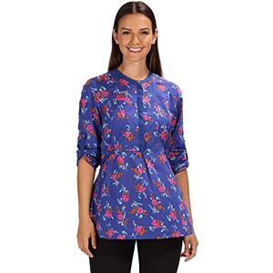 Regatta Women's Maladee Coolweave Cotton Lightweight Blouse, Blue (Clematis Blue Floral), 12 (S)