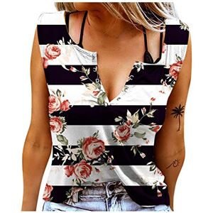 Haolei 2023 New Tank Tops Women UK Clearance,Ladies Sleeveless Summer Tops Henley V Neck Camis Shirt Butterfly T Shirts Floral Tank Top Casual Loose Fit Blouse Tunic Camisole Vest Tops Size 8-16