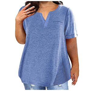 Summer Deals! Warehouse Deals! Oversized T-Shirts for Women Plus Size 22 Plain White T Shirt Summer Casual V Neck Short Sleeve Blouse Baggy Tshirts Solid Loose Large Size Tops Comfy Soft Cotton T-Shirt Classic Fit Going Out Tunic