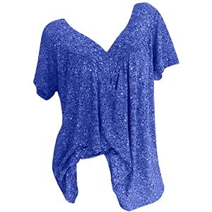 Womens Shirts Lightning Deals Clearance Uk My Orders Summer Blouses for Women UK Casual Short Sleeve V Neck Tops 2024 Fashion Lace Patchwork Shirts Dressy Comfy Pleated Loose Fit T-Shirts Ladies Elegant Going Out Blouses