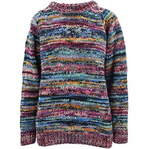 Loud Jumpers Chunky Wool Knit Space Dye Jumper - Electric - S Multicoloured