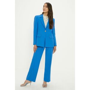 Oasis Smart Tailored Button Detail Blazerblue Blue,Black 8,12,10,6 female