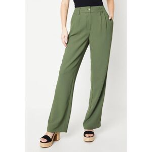 Oasis Pleat Front Relaxed Tailored Trouserkhaki Khaki,Black 10,16,6,12,8,18,14 female