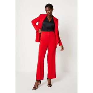 Wallis Womens Stitch Detail Wide Leg - Red - Size: 22