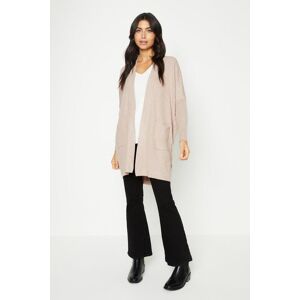 Wallis Womens Patch Pocket Edge To Edge Cardi - Stone - Size: S/M