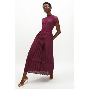 Coast Lace Bodice Pleat Skirt Maxi Dress