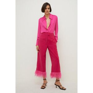 Oasis Faux Feather Hem Tailored Trouser