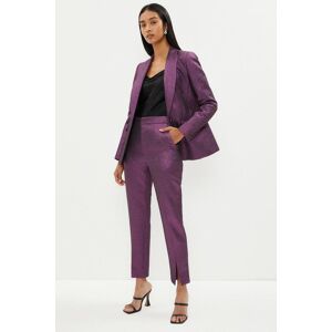 Coast Split Front Metallic Jacquard Trouser