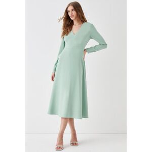 Coast V Neck Full Skirt Midi Dress