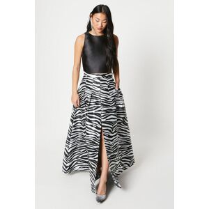 Coast Petite Zebra Jacquard Maxi Skirt