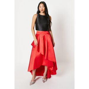 Coast Petite Waterfall Front Twill Maxi Skirt