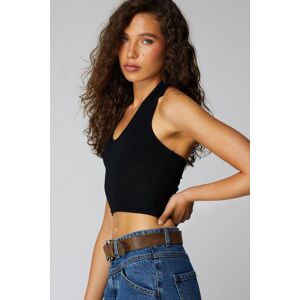 NastyGal V Neck Halter Top